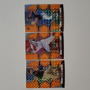 3 - Orange Reactive Prizm Cards
